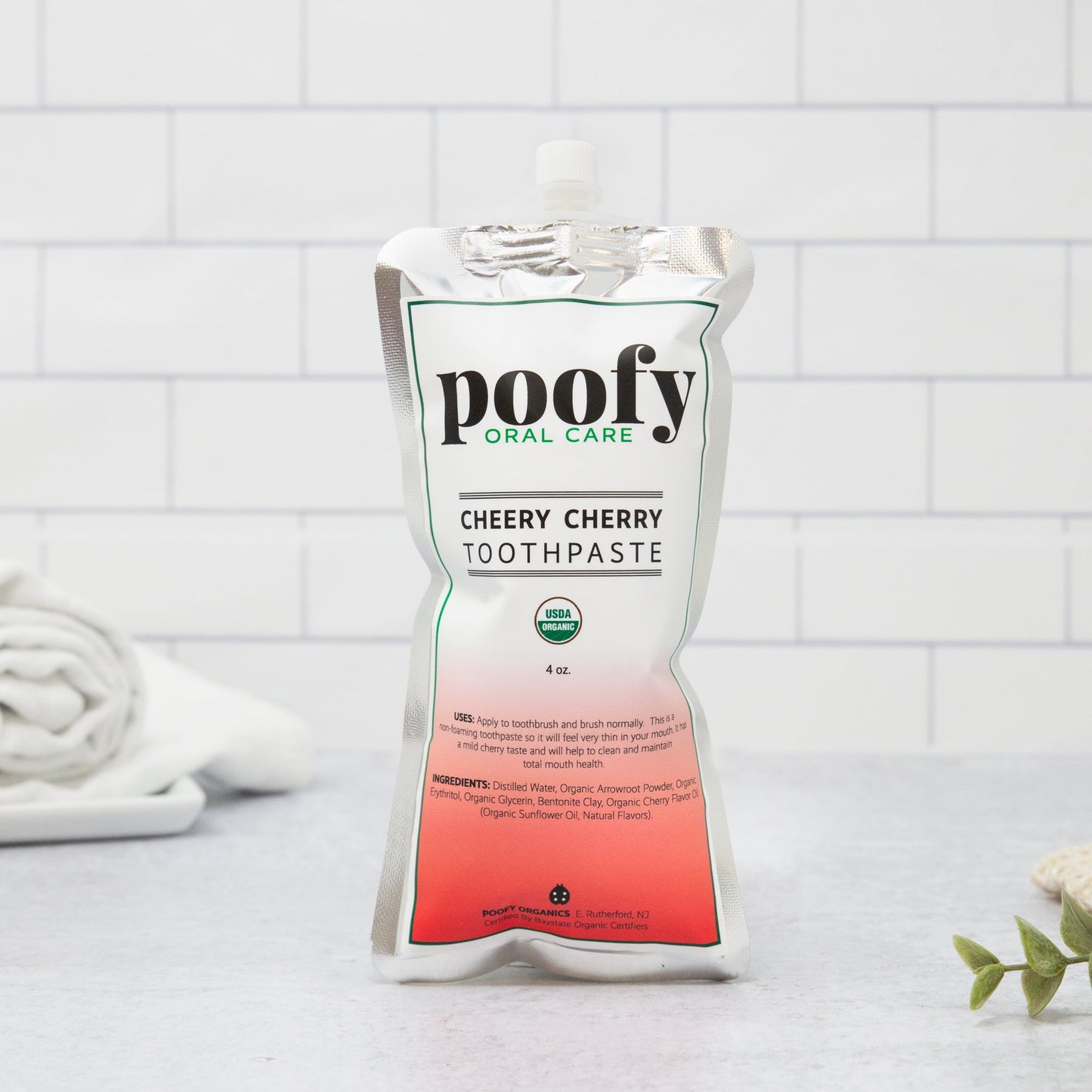 Cherry Flavor Organic Toddler Toothpaste Cheery Cherry