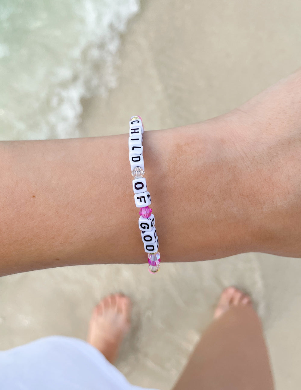 Child of God Letter Bracelet Religious Jewelry Elevated Faith
