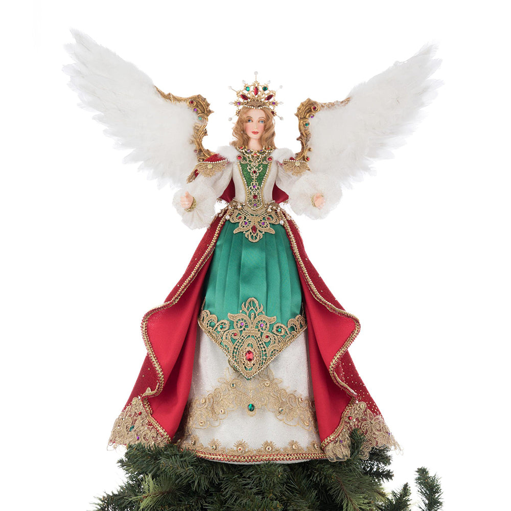 Christmas Ball Angelina Tree Topper 22.5 Inch Katherine's Collection