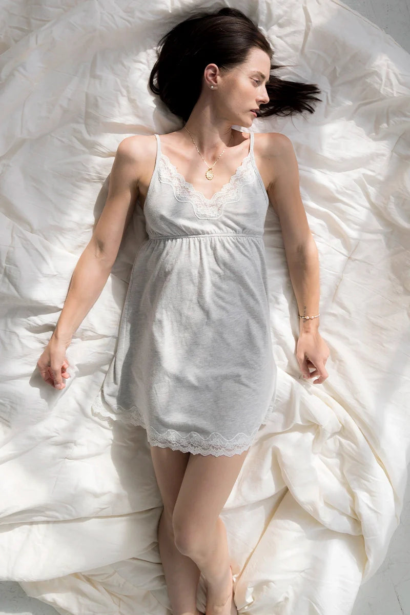 Ultra-Soft Brushed Pima Cotton Chemise Crafted from Clouds
