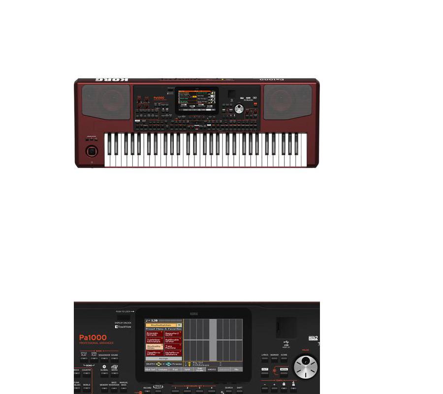 Korg Pa1000 61-key Professional Arranger Keyboard