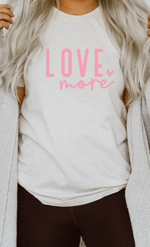 Love More Heart Graphic Tee
