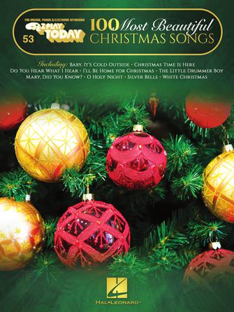 100 Most Beautiful Christmas Songs Easy-to-Play Softcover Songbook Hal Leonard