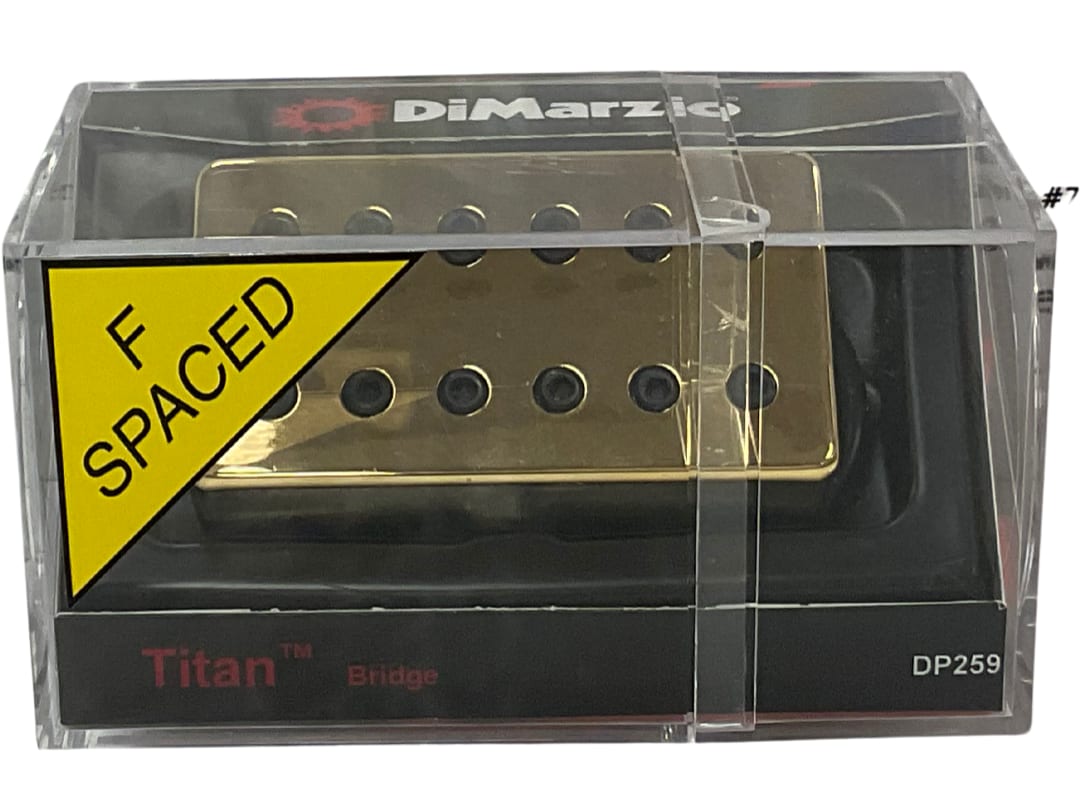 DiMarzio Jake Bowen Signature Model TitanTM Bridge F-Spaced Gold Cover