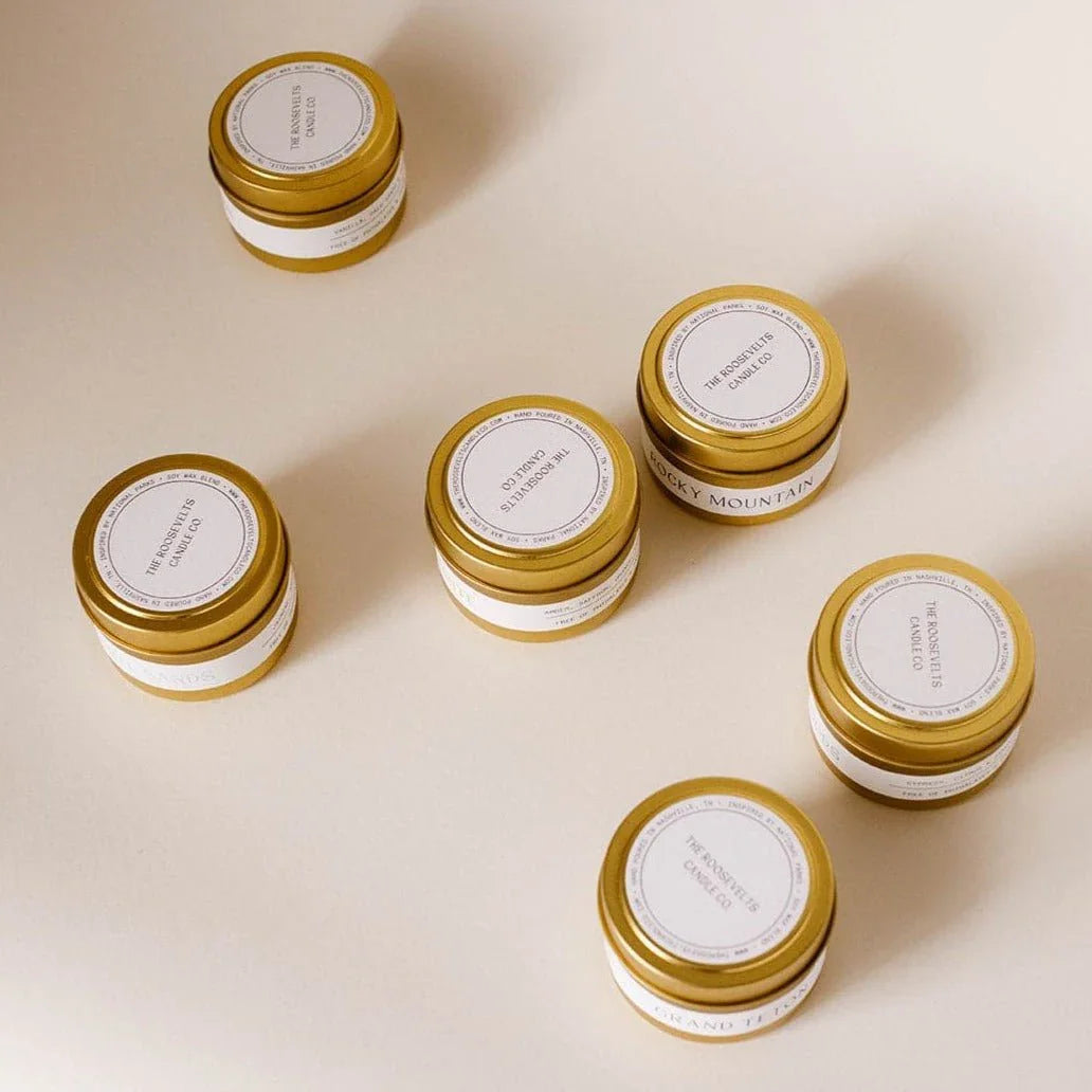 Dry Tortugas Travel Candle Hand-Poured Soy-Coconut Wax Candle The Roosevelts Candle Co.