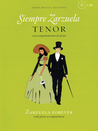 Siempre Zarzuela Tenor Sheet Music with CD of Piano Accompaniments
