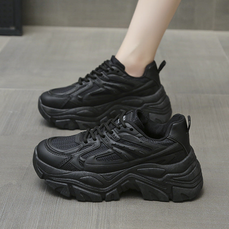 Thick-Bottom Breathable White Shoes Thick Sole Women Stepique