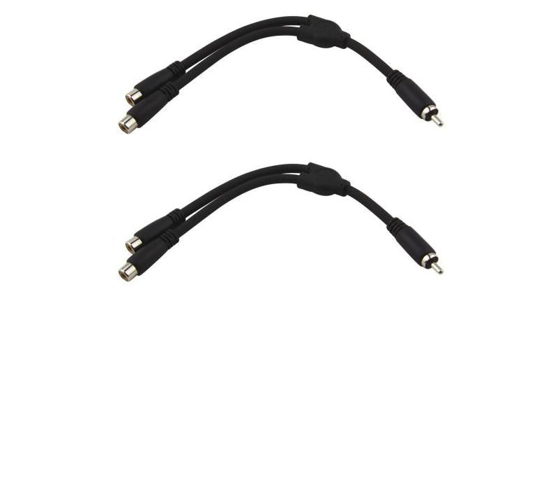 PIG HOG 6' Y Cable RCA Male to Dual RCA Female Solutions