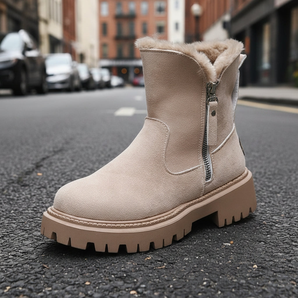 Women’s Plush Warm Waterproof Snow Boots Plus Size