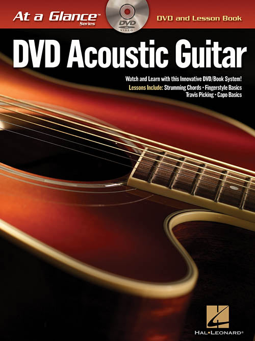 Acoustic Guitar Instructional DVD Book Pack At a Glance Hal Leonard