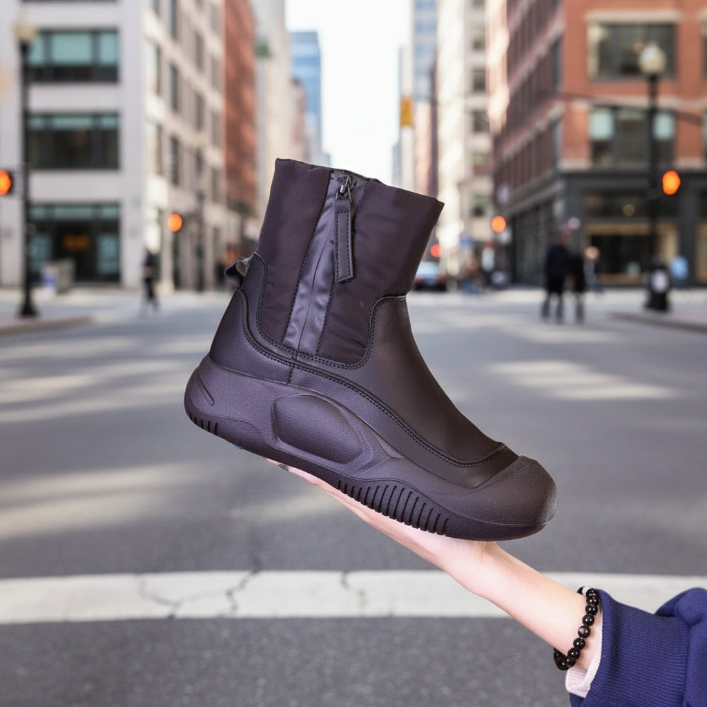 Women’s Plush Waterproof Side-Zip Snow Boots