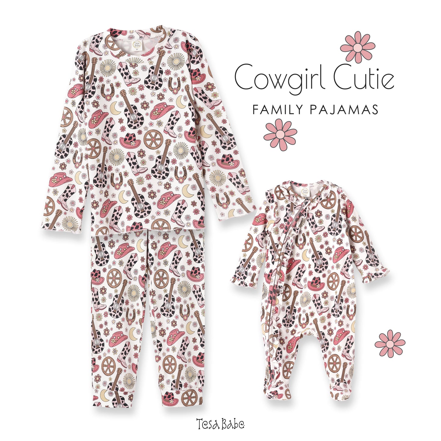 Cowgirl Cutie Bamboo Pajama Set Girl's Tesa Babe