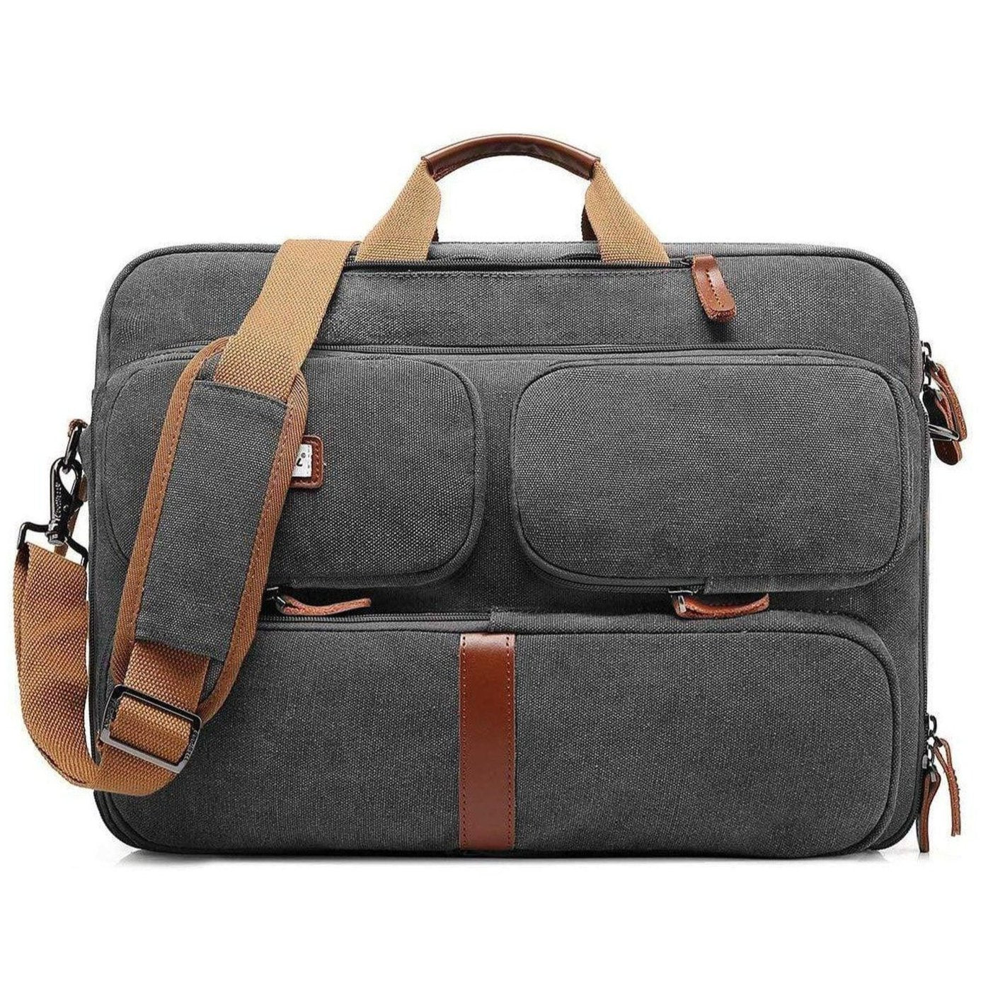 FR Fashion Co. 16" Multi-functional Canvas Messenger Bag