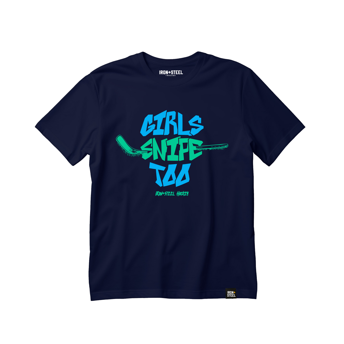 Girls Hockey Snipe Too Tee Cotton Unisex