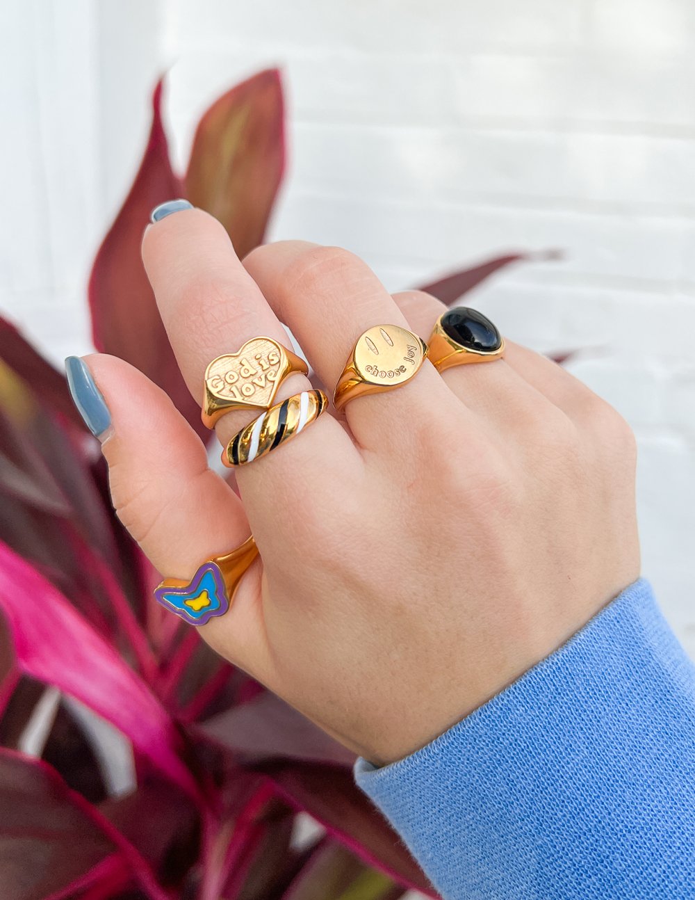 Gold Choose Joy Ring Inspirational Jewelry Elevated Faith