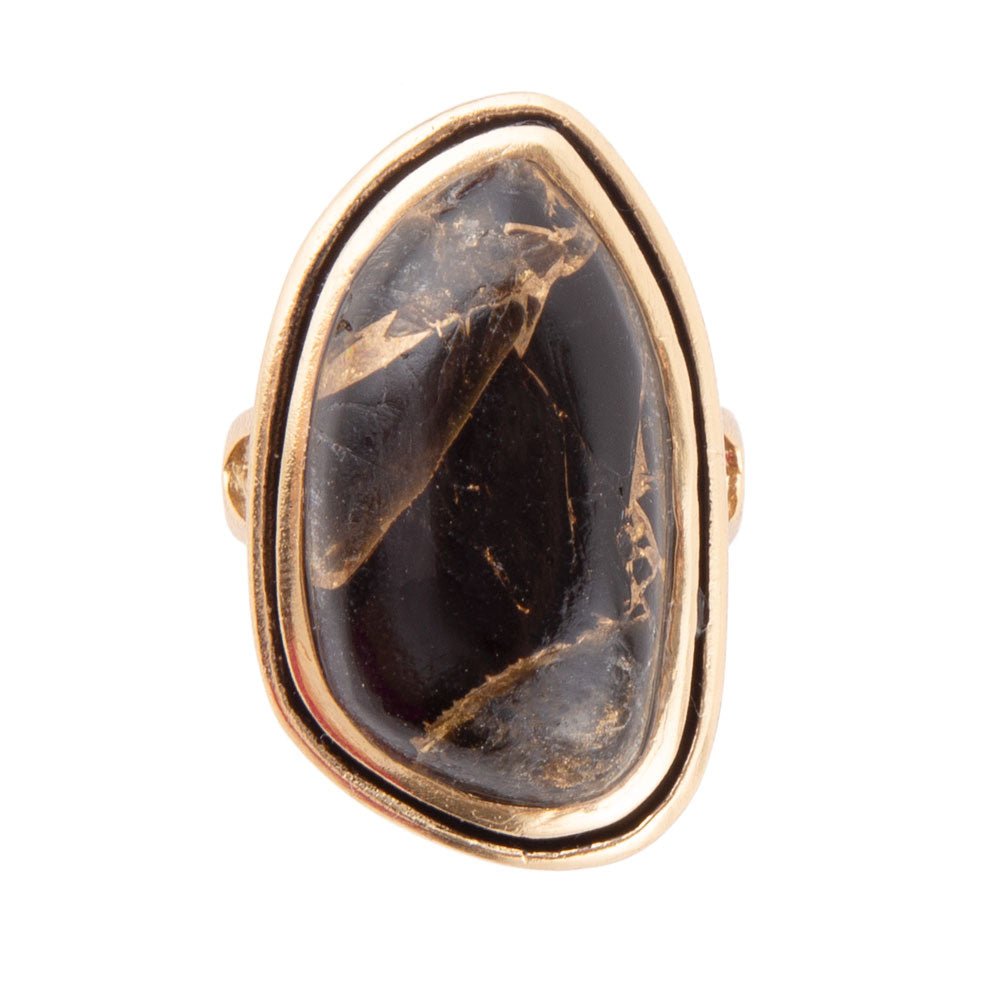 Gold Infused Matrix Ring Jewelry Barse