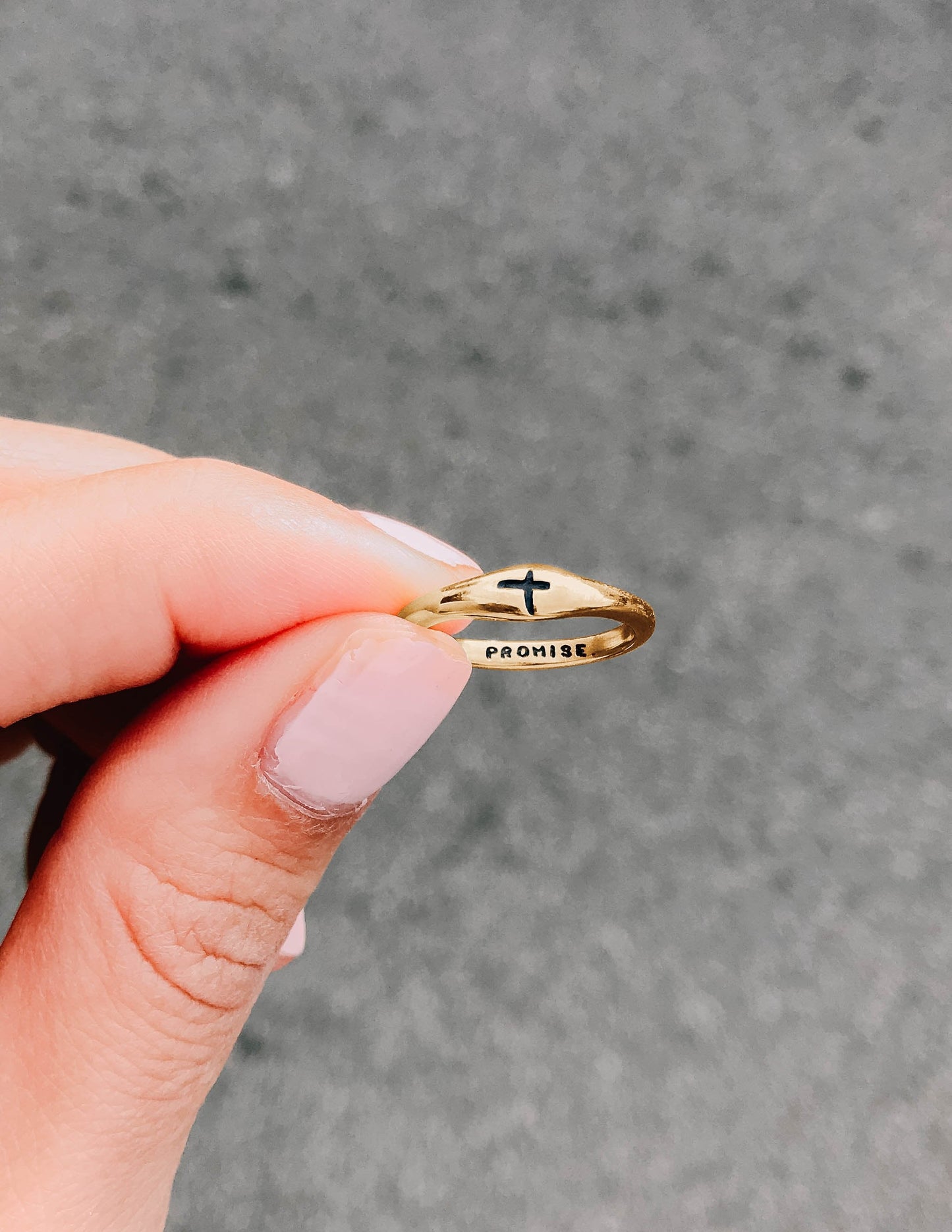 Gold Promise Ring Commitment Ring Elevated Faith