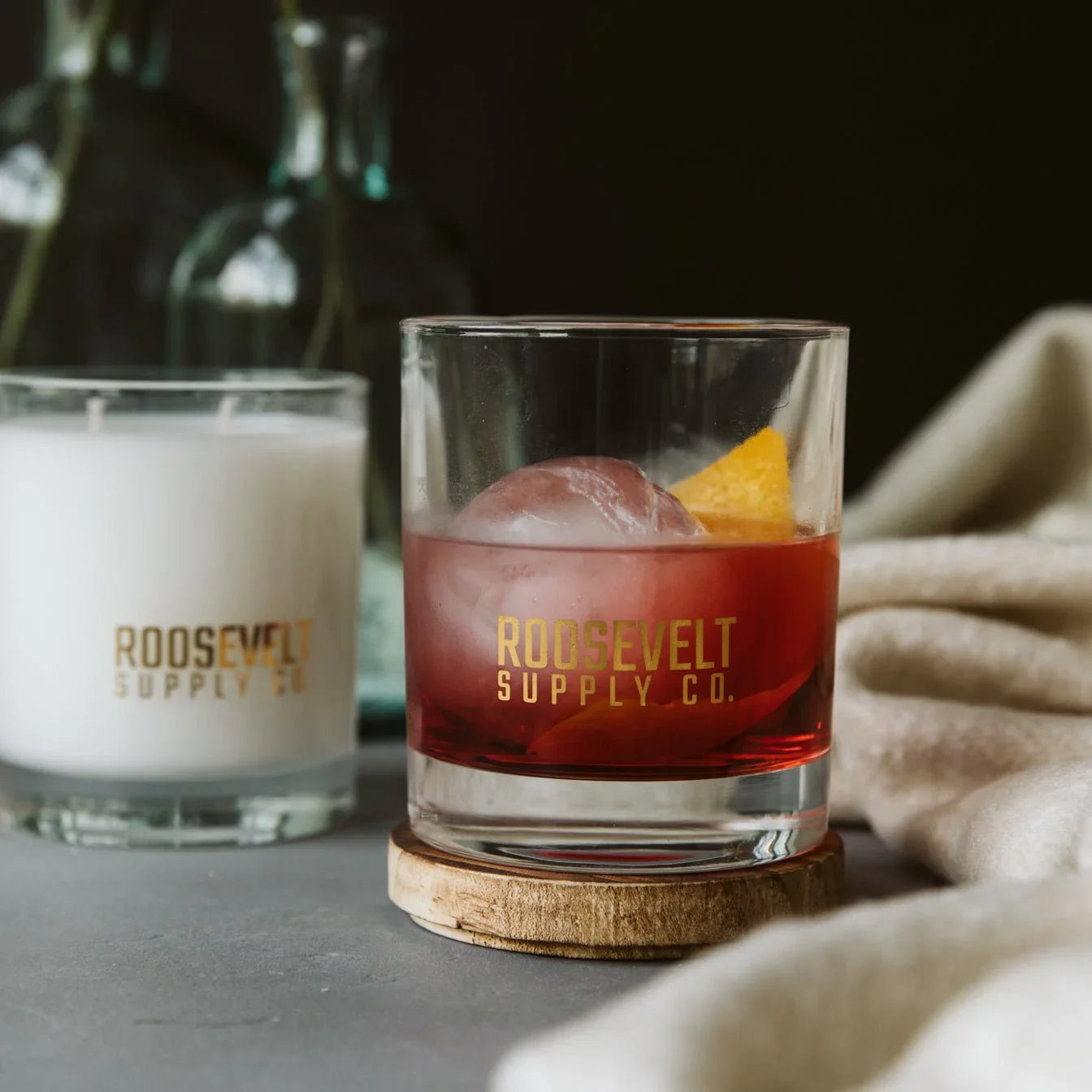Grand Canyon Musk Black Fig Bergamot Cedar Candle The Roosevelts Candle Co.