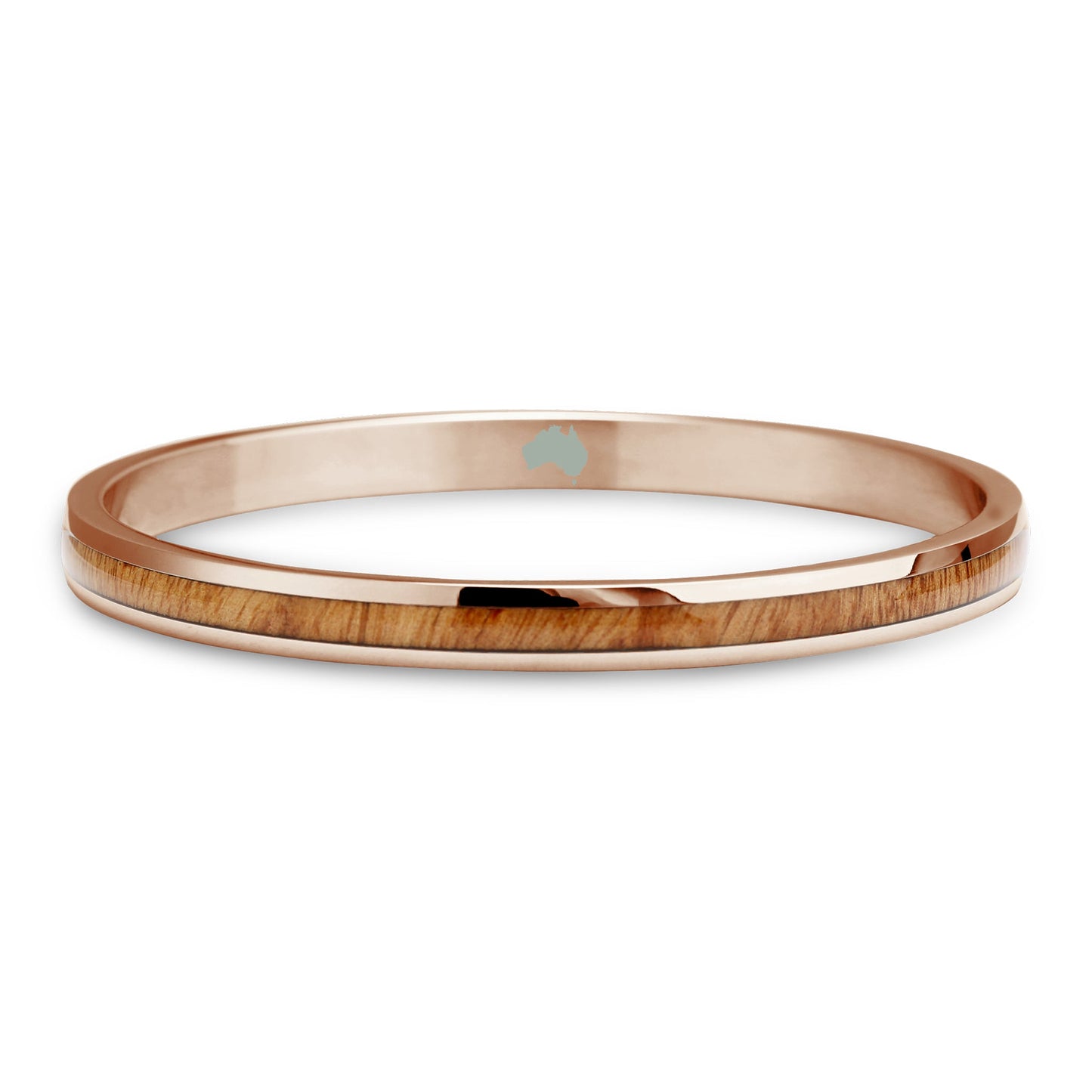Gum Burl Rose Gold Timber Bangle Bracelet
