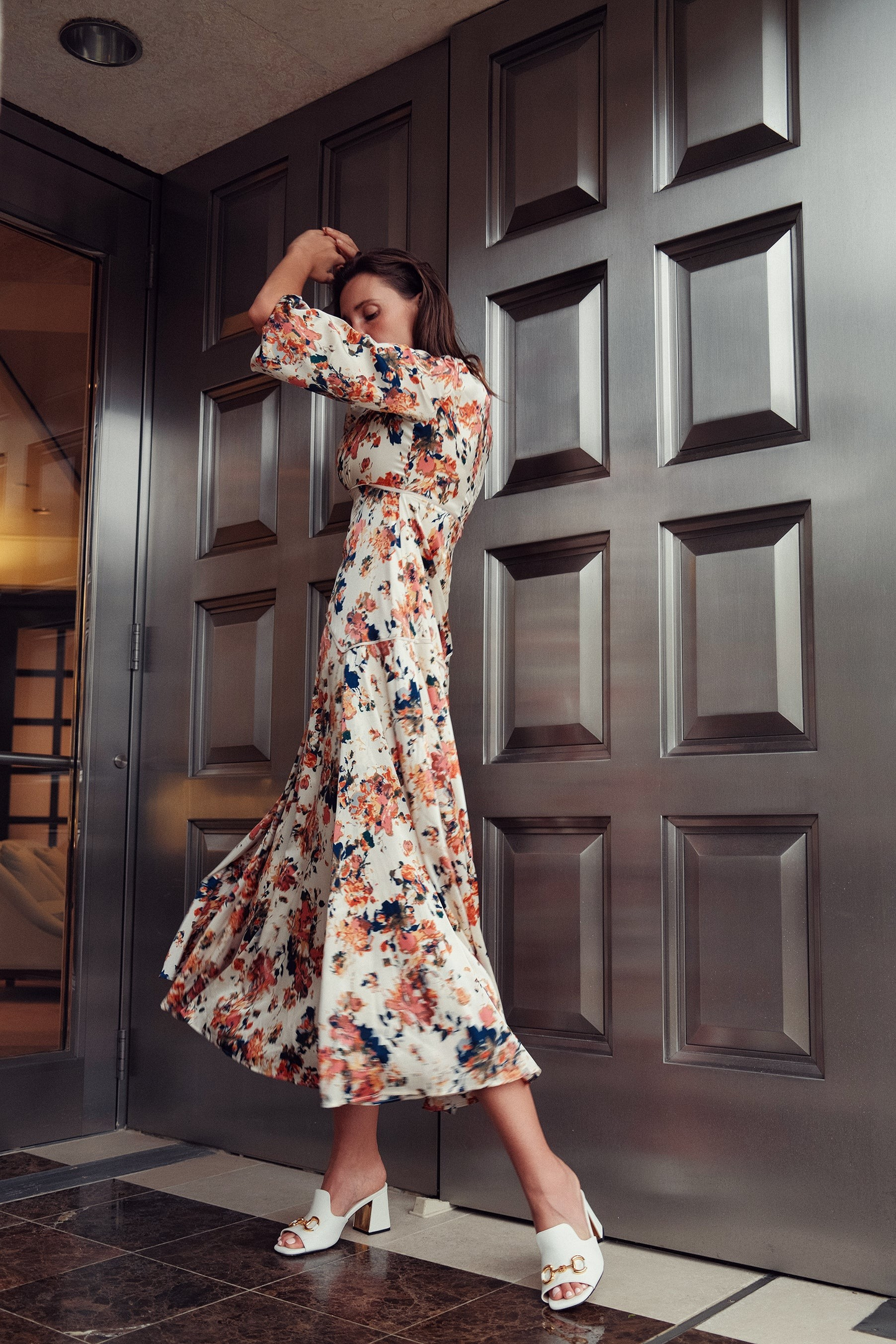 Floral Print Flattering Fit Dress