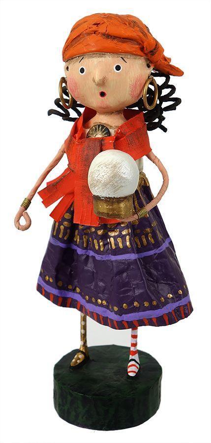Gypsy Rose Hand Painted Halloween Figurine by Lori Mitchell