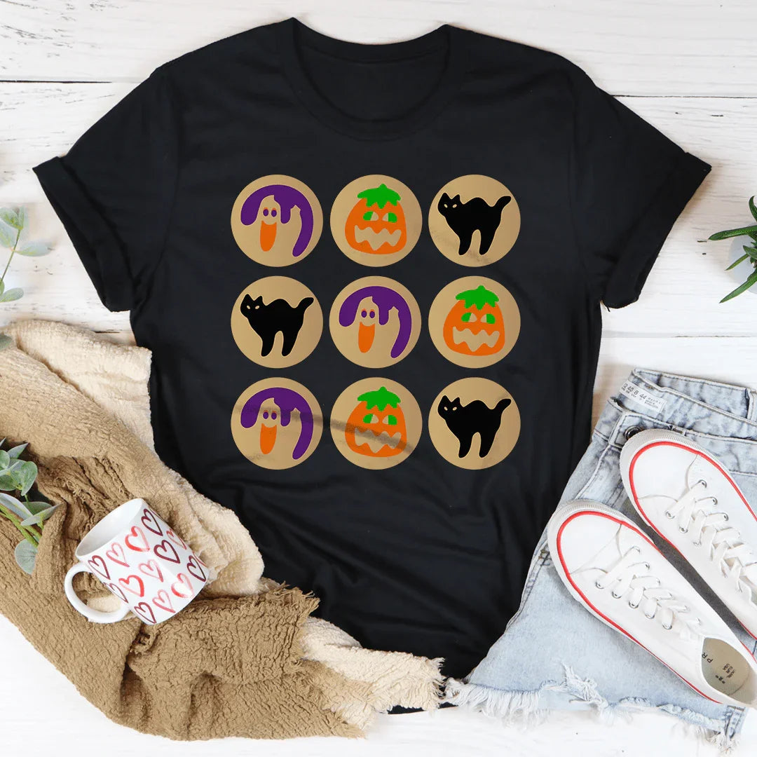 Halloween Cookies Tee Ultra-Soft T-Shirt Peachy Sunday