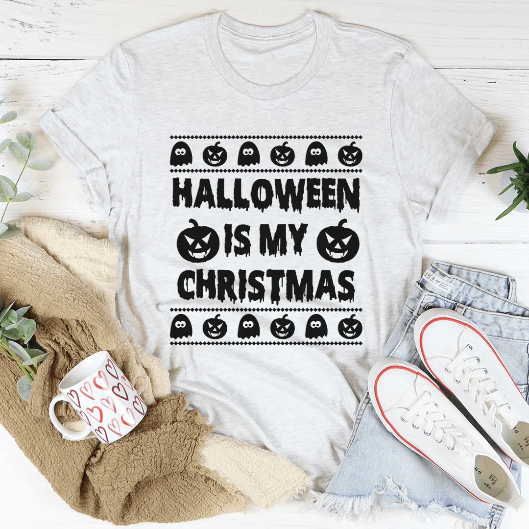 Halloween Is My Christmas Soft Lightweight Tee Peachy Sunday