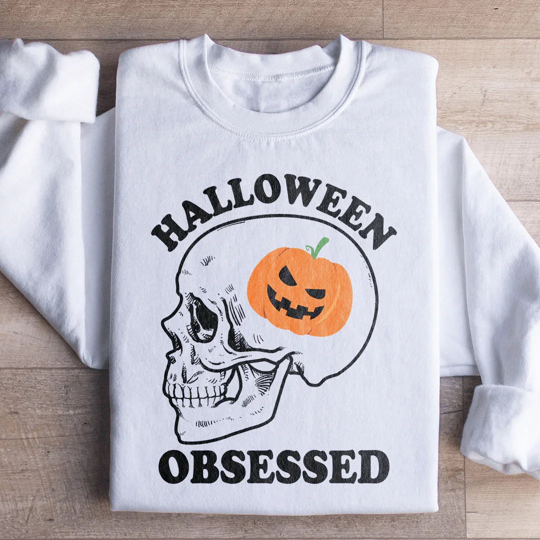 Halloween Obsessed Ultra Soft Sweatshirt Peachy Sunday