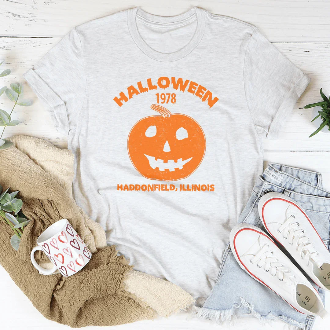 Halloween Pumpkin Soft Cotton Tee Peachy Sunday