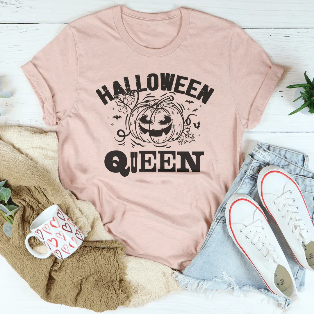 Halloween Queen Soft Cotton Tee Peachy Sunday