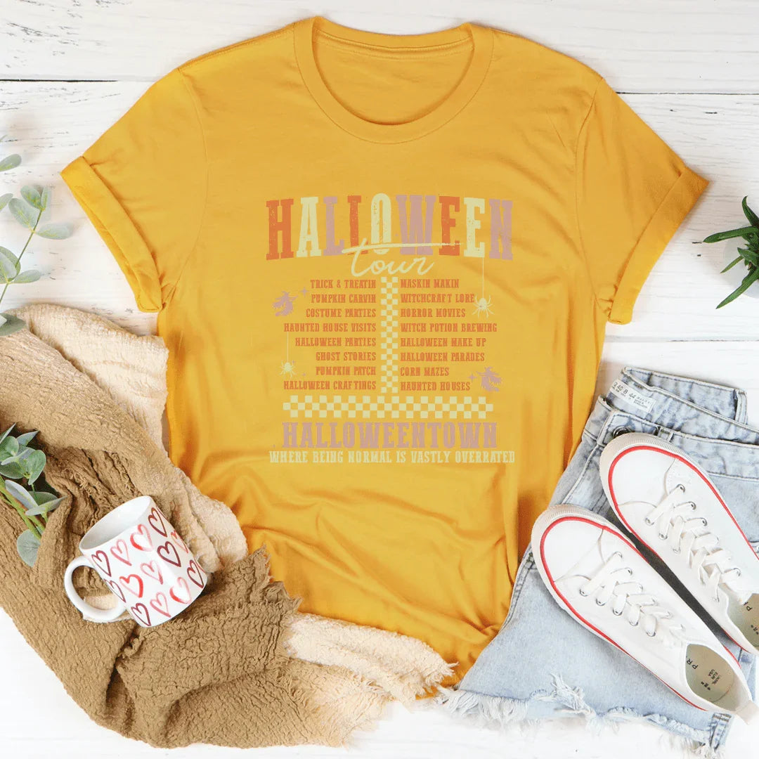 Halloween Tour Ultra-Soft Tee Peachy Sunday