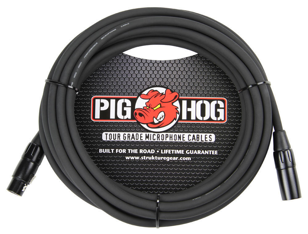 High Performance 8mm XLR Microphone Cable 20ft 6 Pack Pig Hog PHM20