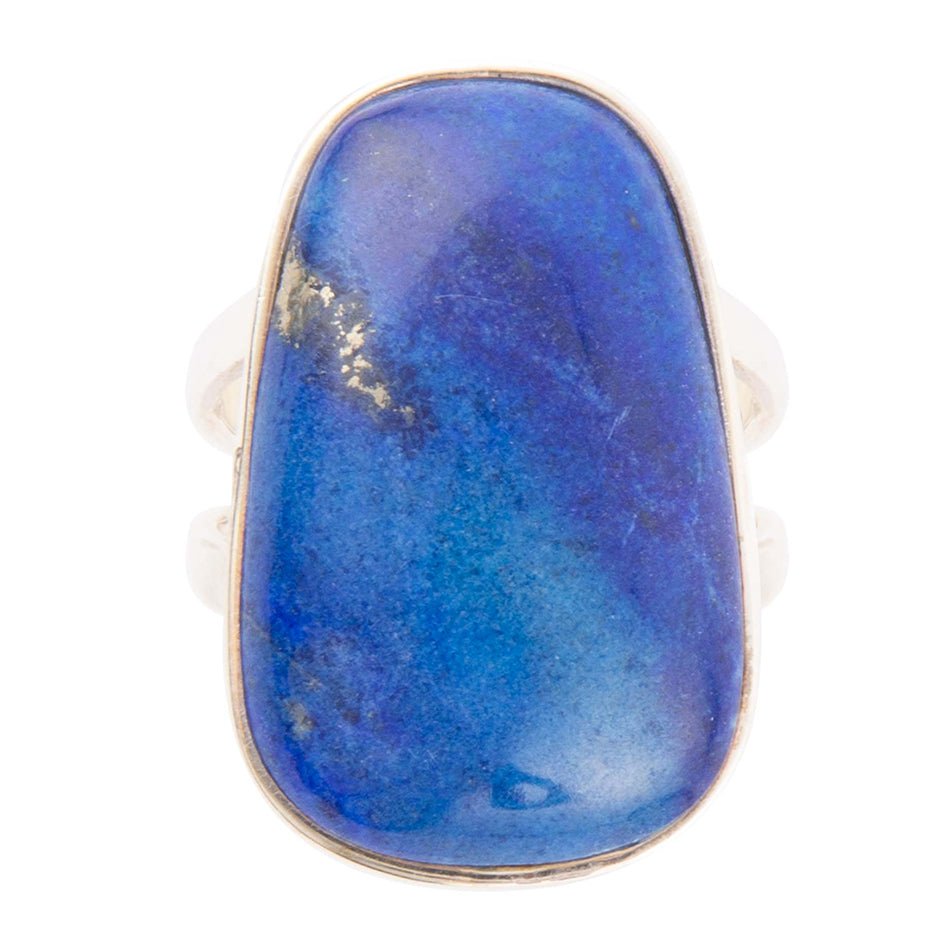 Blue Lapis Sterling Silver Ring High Class