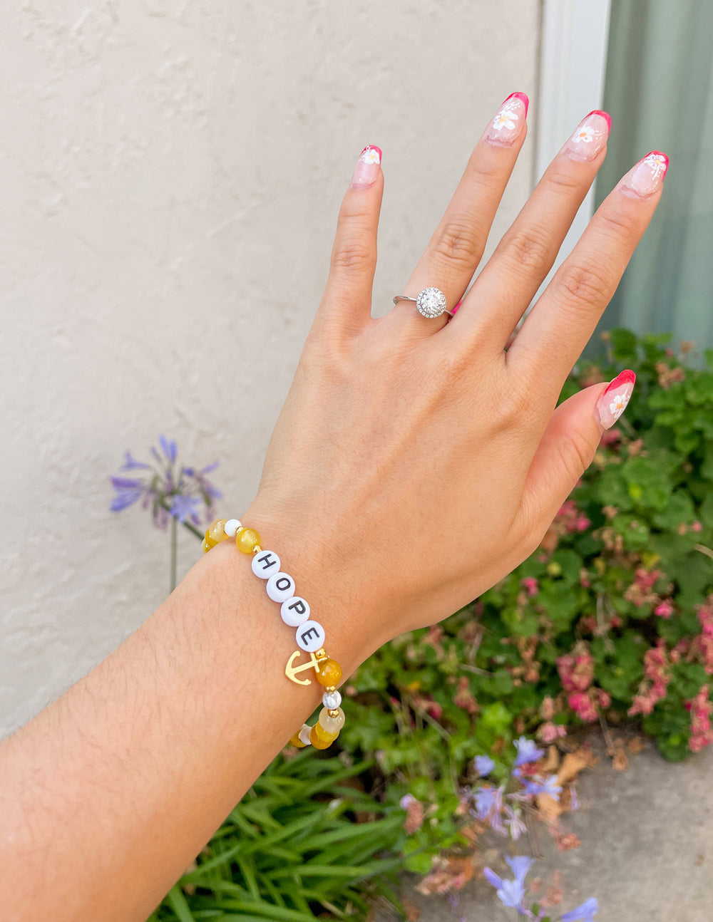 Hope Middle Name Letter Bracelet Callie Shinoda