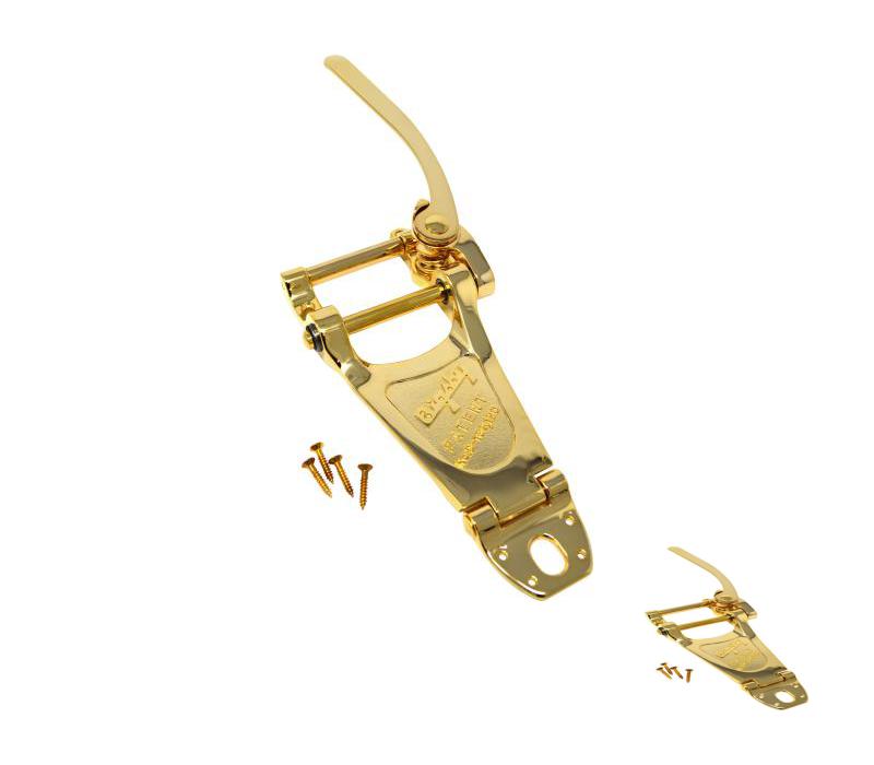 Bigsby B7 Vibrato All Gold Tailpiece for Archtop Guitars