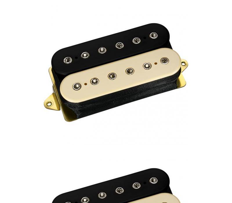 Super 3 F-spaced Bridge Humbucker Pickup Black & Creme DiMarzio DP152