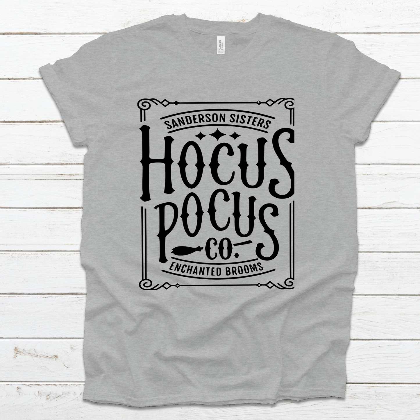 Hocus Pocus Enchanted Brooms Unisex Cut Top Graphic Tee