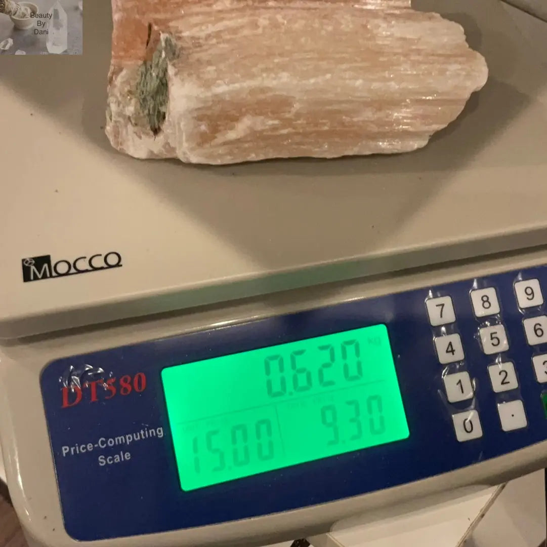 Peach Selenite Rectangular Crystal 0.62 kg