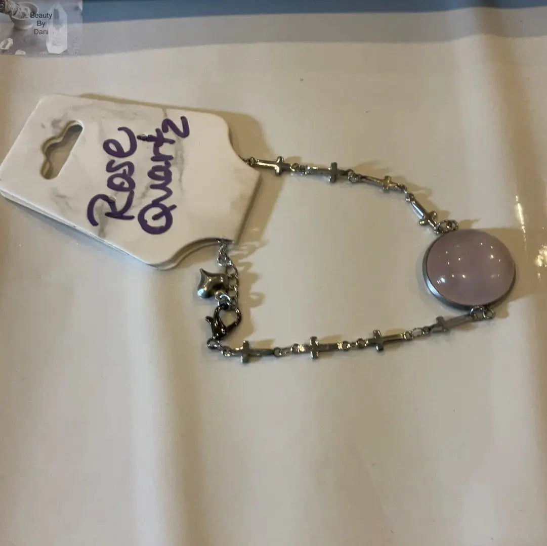 Rose Quartz Natural Healing Bracelet by Beauty by Dani