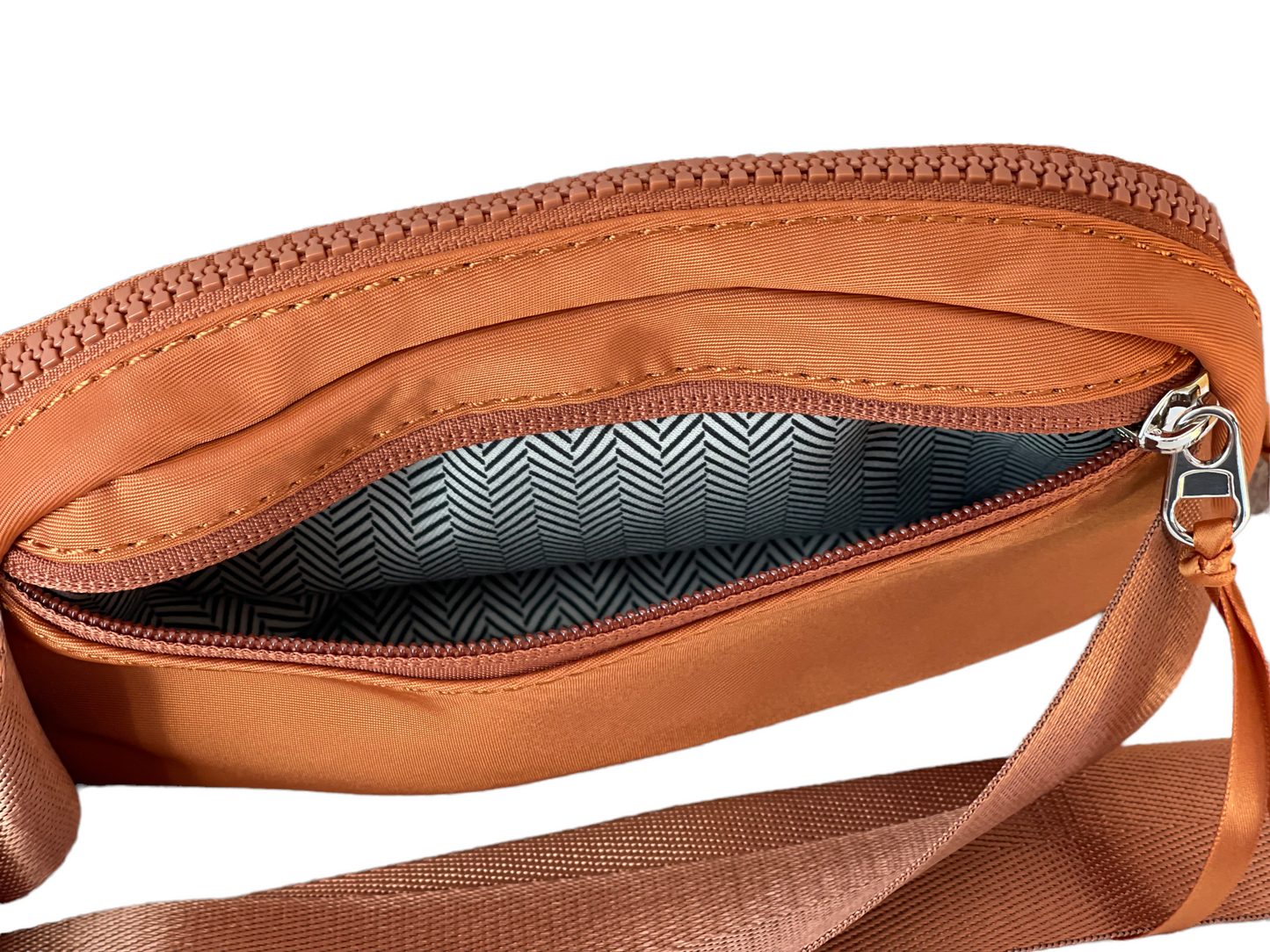 Nylon Belt Bag Burnt Orange Sling Bag Waist Bag Babs+Birdie