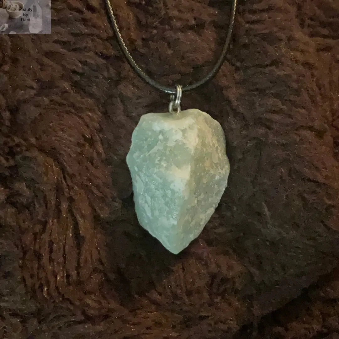 Raw Aventurine Crystal Necklace Genuine Raw Aventurine Jewelry