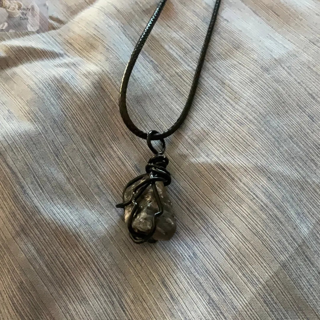 Smokey Quartz Healing Necklace Natural Stone Jewelry Beauty by Dani