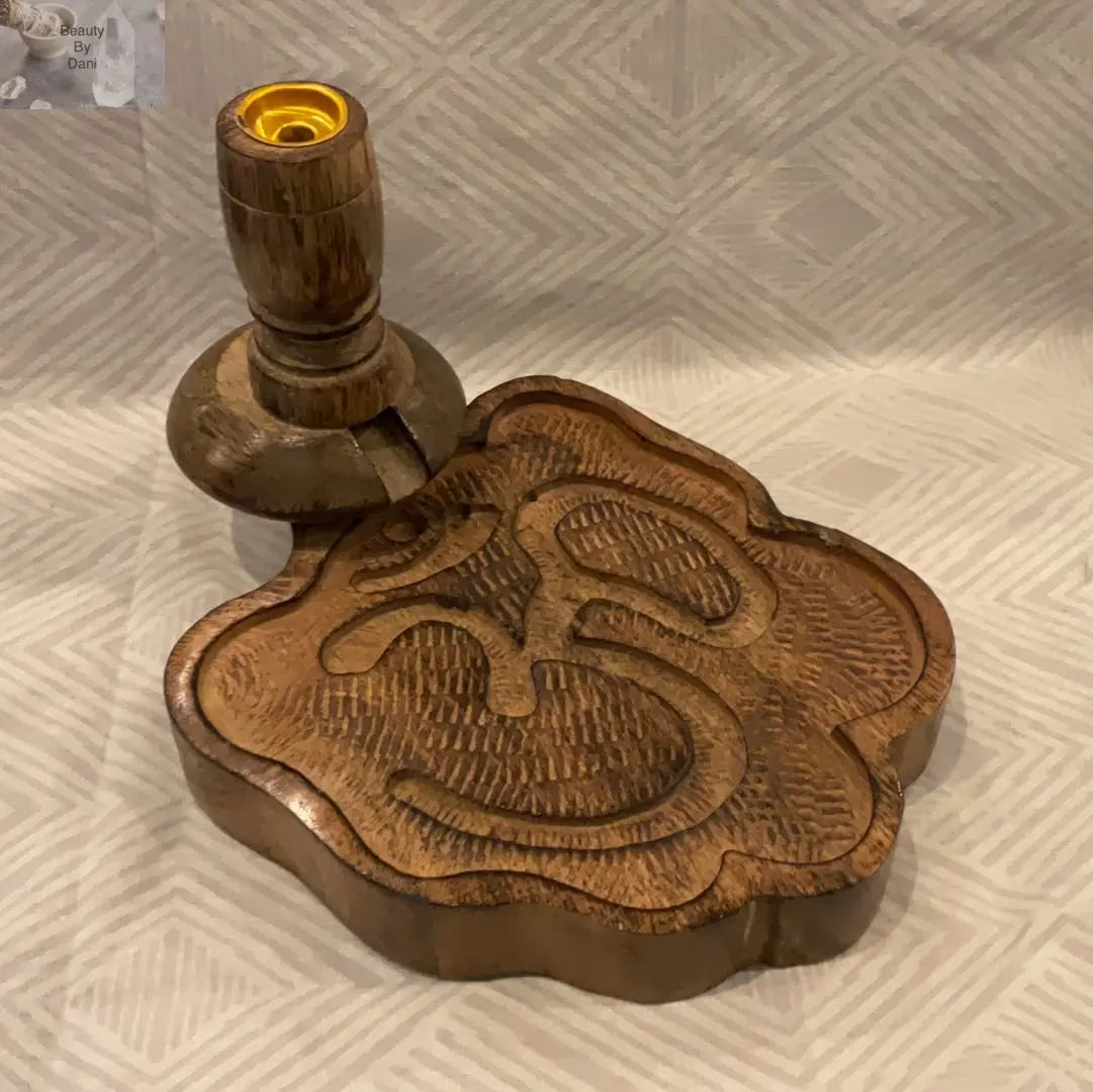 Mango Wood Reverse Cone Incense Holder