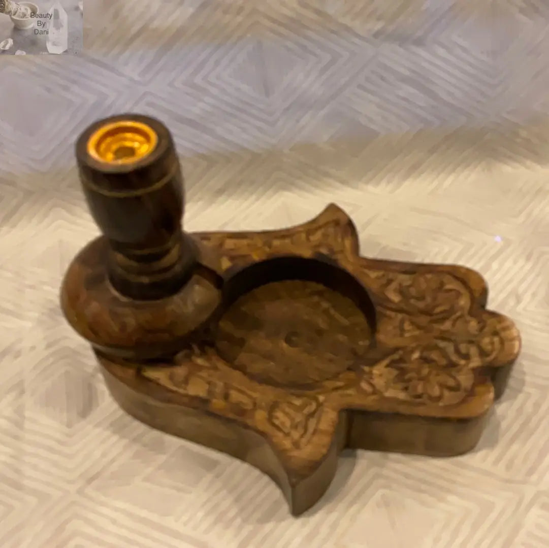 Mango Wood Reverse Cone Incense Holder