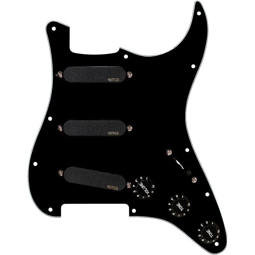 EMG DG20 Alnico Loaded Pickguard Set Total Eclipse Black