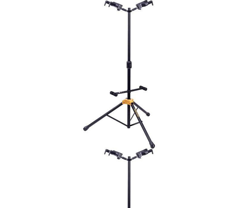 Dual Guitar Stand with Auto Grip System Foldable Yoke Hercules Stands GS422B PLUS