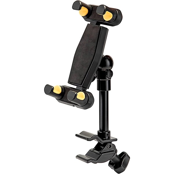 Hercules Adjustable Microphone Stand with Phone & Tablet Holder MS436B
