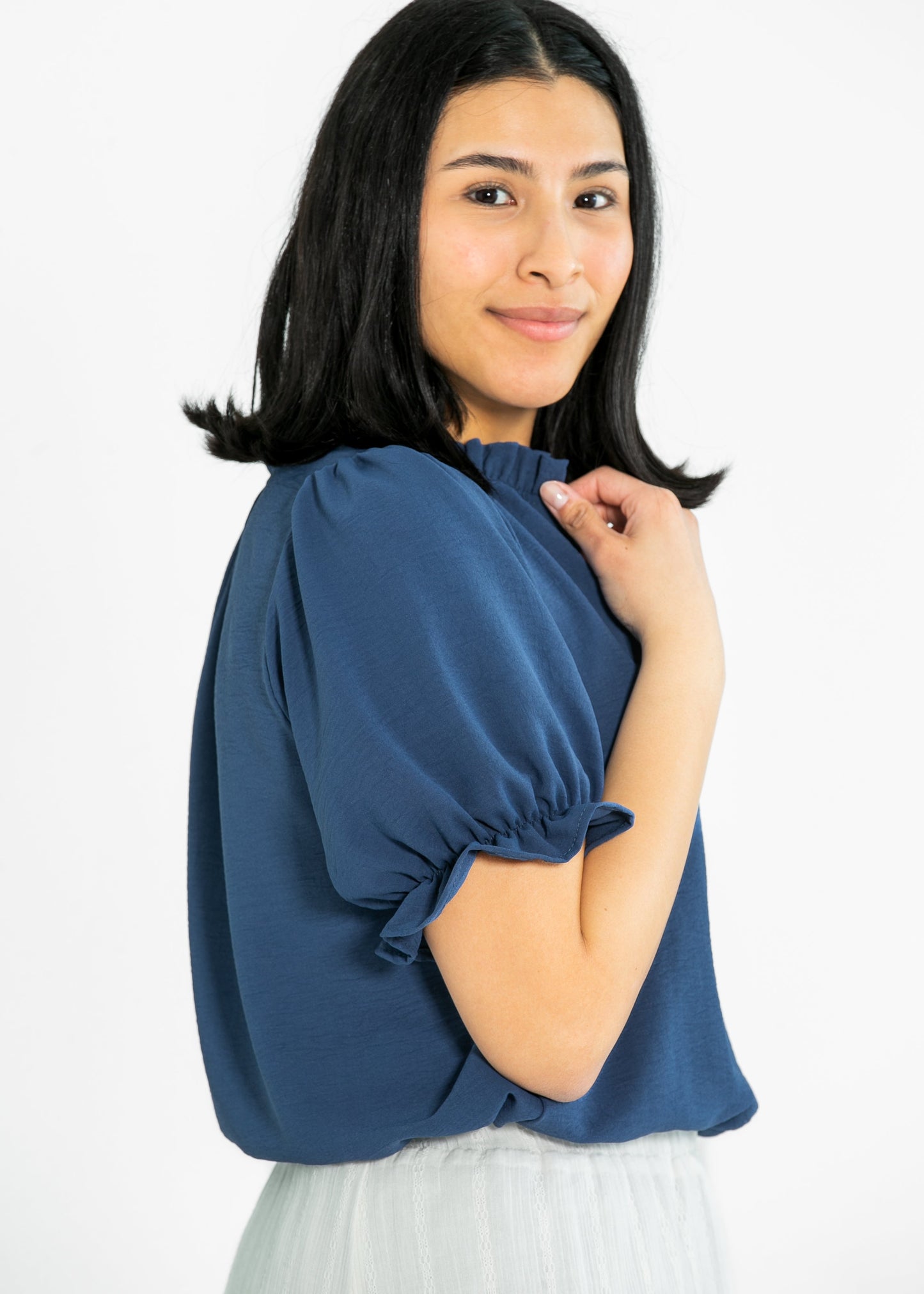 Laurel V-neck Short Sleeve Top