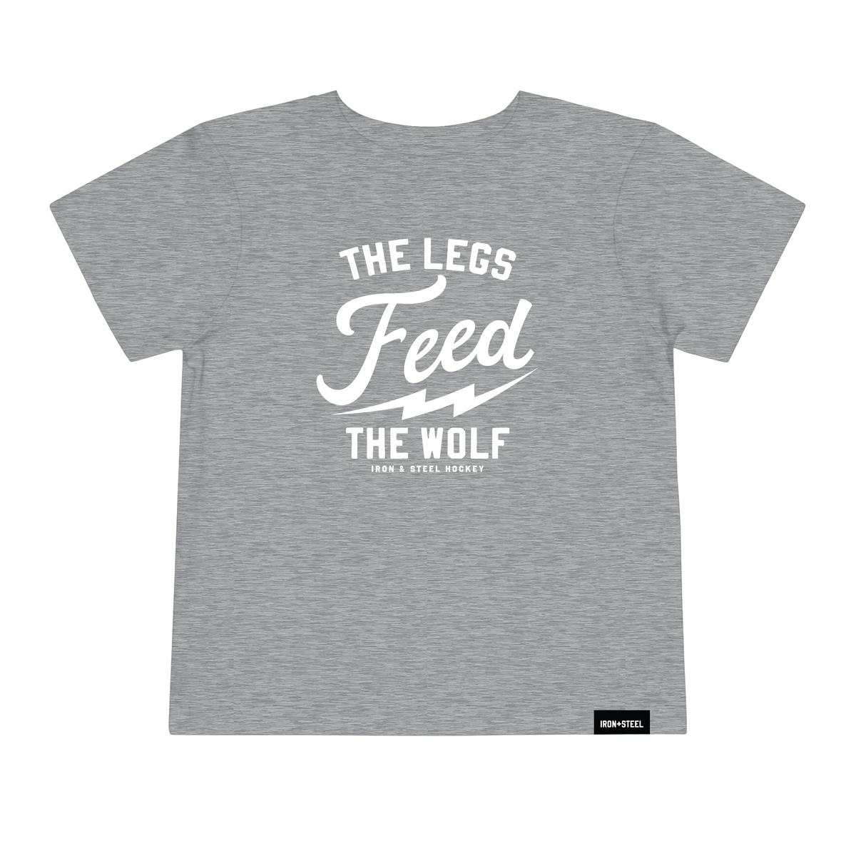 Toddler T-Shirt Hockey Spirit The Legs Feed The Wolf Iron+Steel