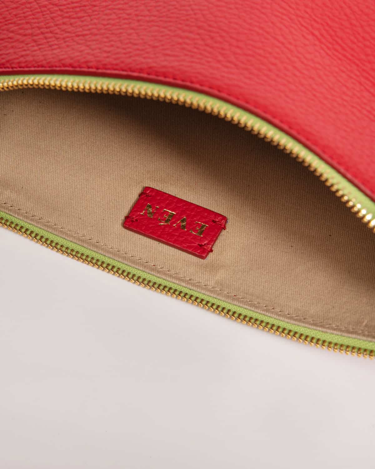 LEYA Red Clutch Leather Accessory